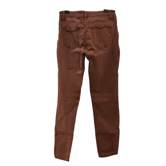 Express Mid Rise Legging Burnt Orange Denim Jeans Women's size 4R - Picture 2 of 4